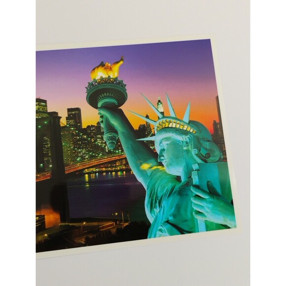 New York City NY chrome postcard Statue of Liberty view - Picture 3 of 9